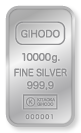 [GIHODO]10000g. FINE SILVER 999.9 (K)KITAOKA GIHODO 000001